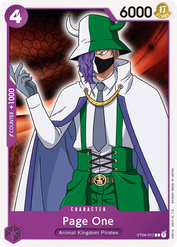Page One [Starter Deck: Animal Kingdom Pirates] Bandai