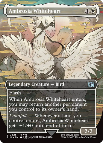 Ambrosia Whiteheart (Borderless) [FINAL FANTASY] Magic: The Gathering