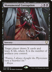 Monumental Corruption [Phyrexia: All Will Be One Commander] Magic: The Gathering