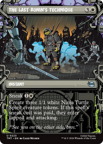The Last Ronin's Technique (Showcase) [Teenage Mutant Ninja Turtles] Magic: The Gathering