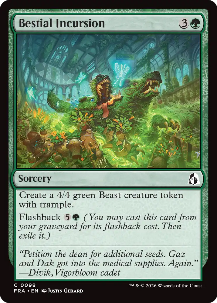 Bestial Incursion [Reality Fracture] Magic: The Gathering