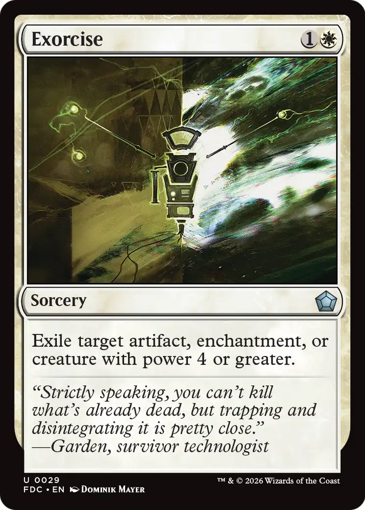 Exorcise [Foundations Commander] Magic: The Gathering