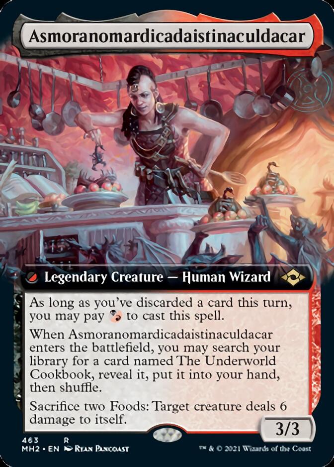 Asmoranomardicadaistinaculdacar (Extended Art) [Modern Horizons 2] Magic: The Gathering