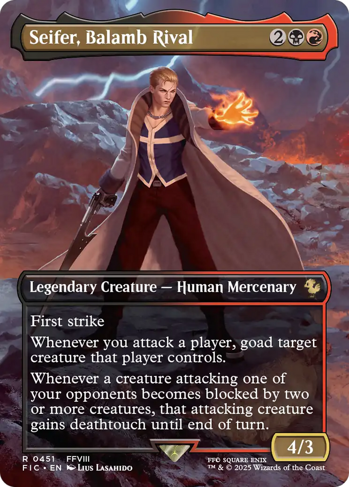 Seifer, Balamb Rival (Borderless) [FINAL FANTASY Commander] Magic: The Gathering