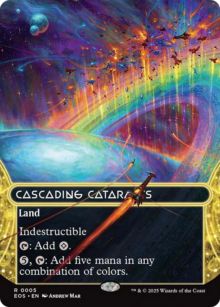 Cascading Cataracts (0005) (Borderless) [Edge of Eternities: Stellar Sights] Magic: The Gathering