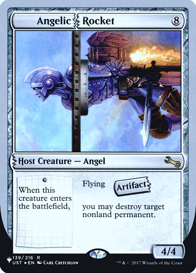 Angelic Rocket (Unfinity Foil Edition) [The List] Magic: The Gathering