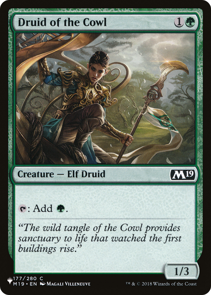 Druid of the Cowl [The List] Magic: The Gathering