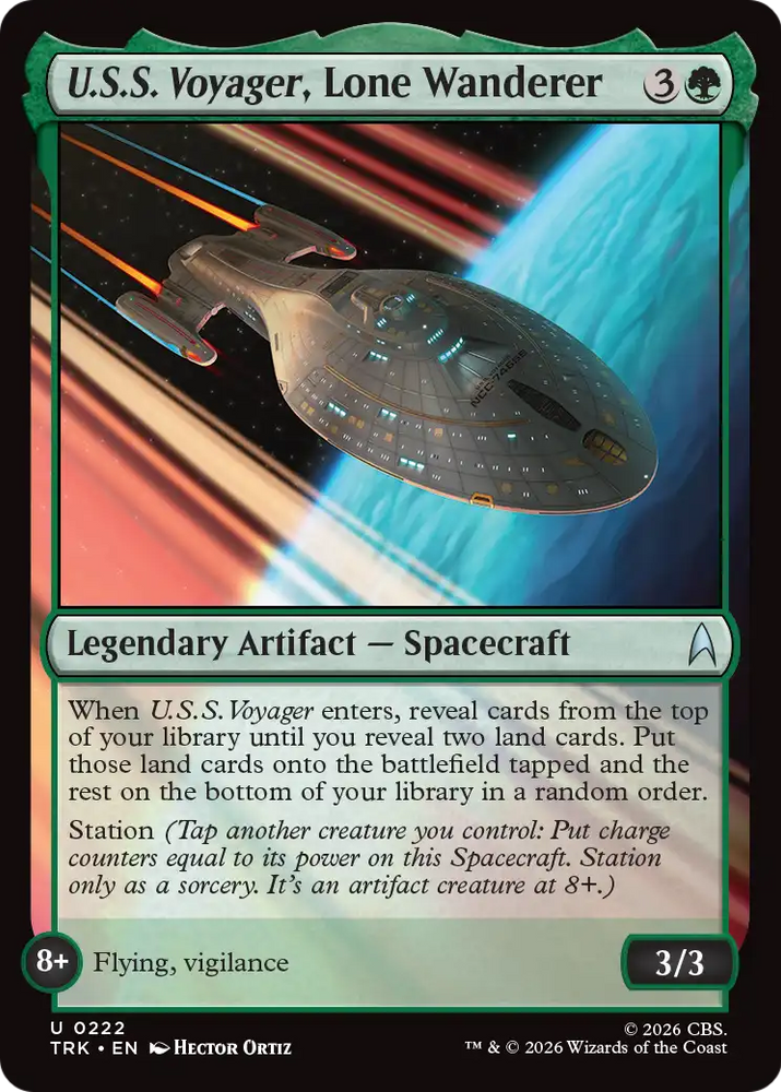 U.S.S. Voyager, Lone Wanderer [Star Trek] Magic: The Gathering