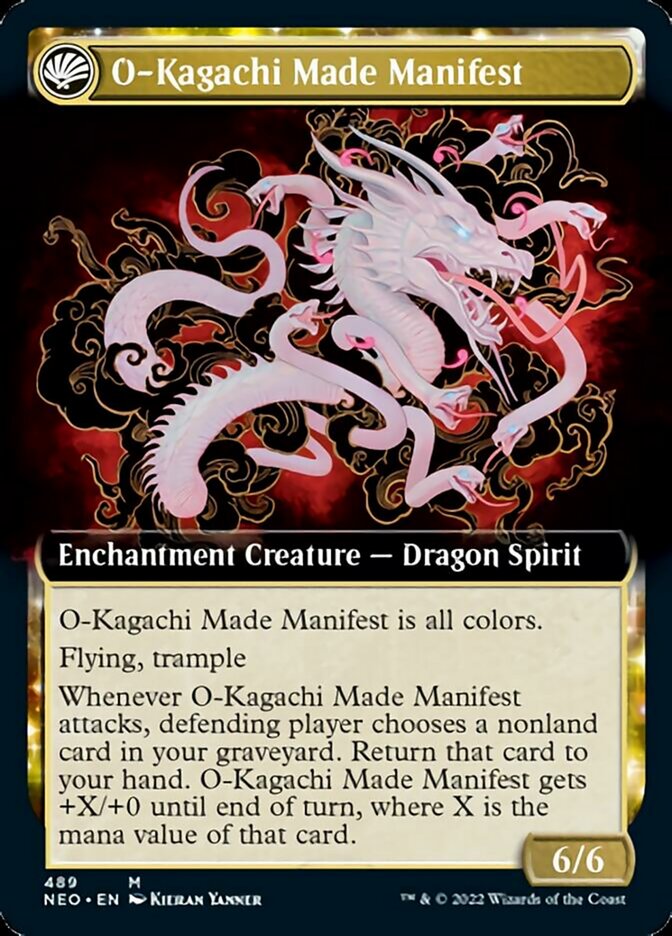 The Kami War // O-Kagachi Made Manifest (Extended Art) [Kamigawa: Neon Dynasty] Magic: The Gathering