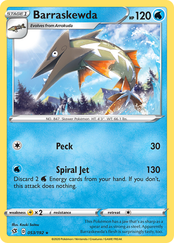 Barraskewda (053/192) [Sword & Shield: Rebel Clash] Pokémon