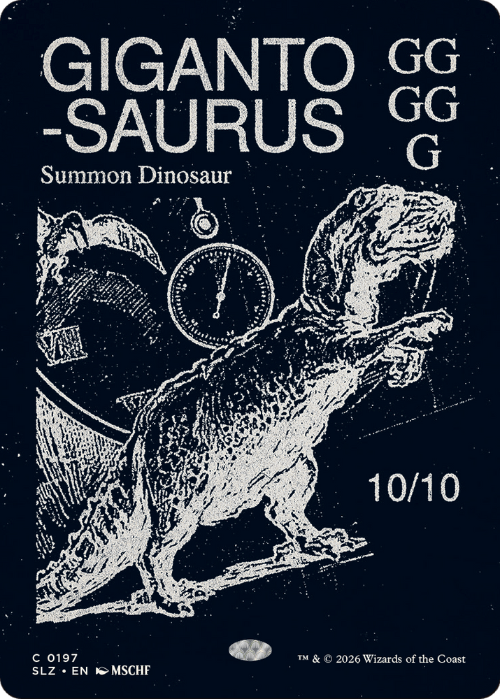 Gigantosaurus (0318) [Secret Lair x MSCHF: The Zeta Set] Magic: The Gathering
