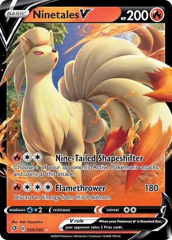 Ninetales V (026/192) [Sword & Shield: Rebel Clash] Pokémon