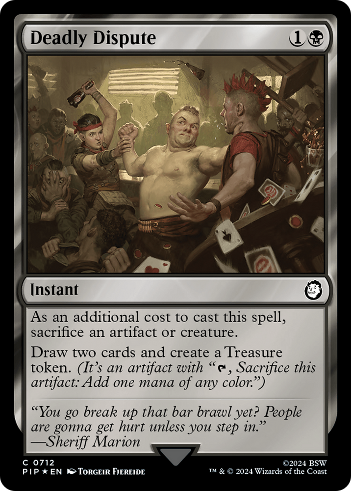 Deadly Dispute (Surge Foil) [Fallout] Magic: The Gathering
