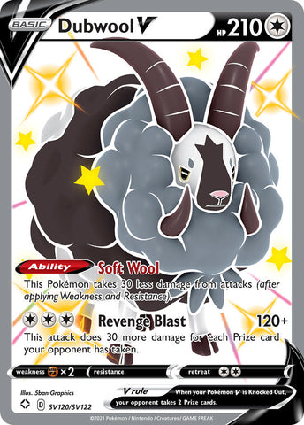 Dubwool V (SV120/SV122) [Sword & Shield: Shining Fates] Pokémon