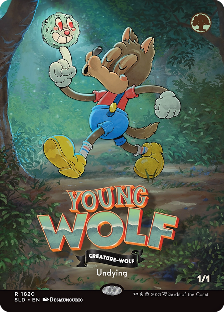 Young Wolf (Rainbow Foil) [Secret Lair Drop Series] Magic: The Gathering