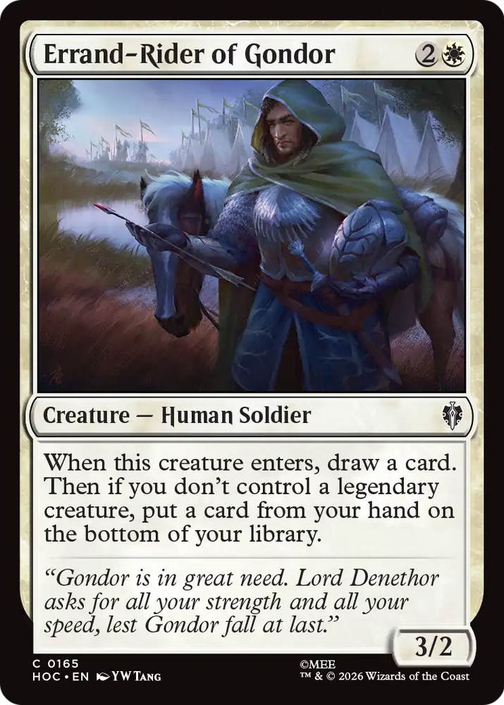 Errand-Rider of Gondor [The Hobbit: Eternal-Legal] Magic: The Gathering