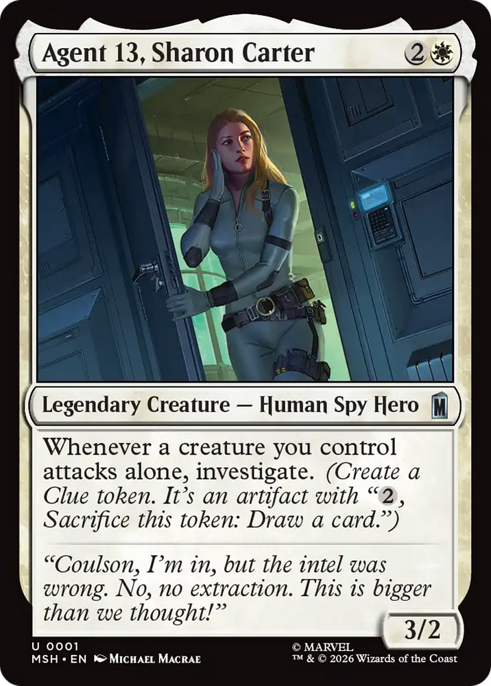Agent 13, Sharon Carter [Marvel Super Heroes] Magic: The Gathering