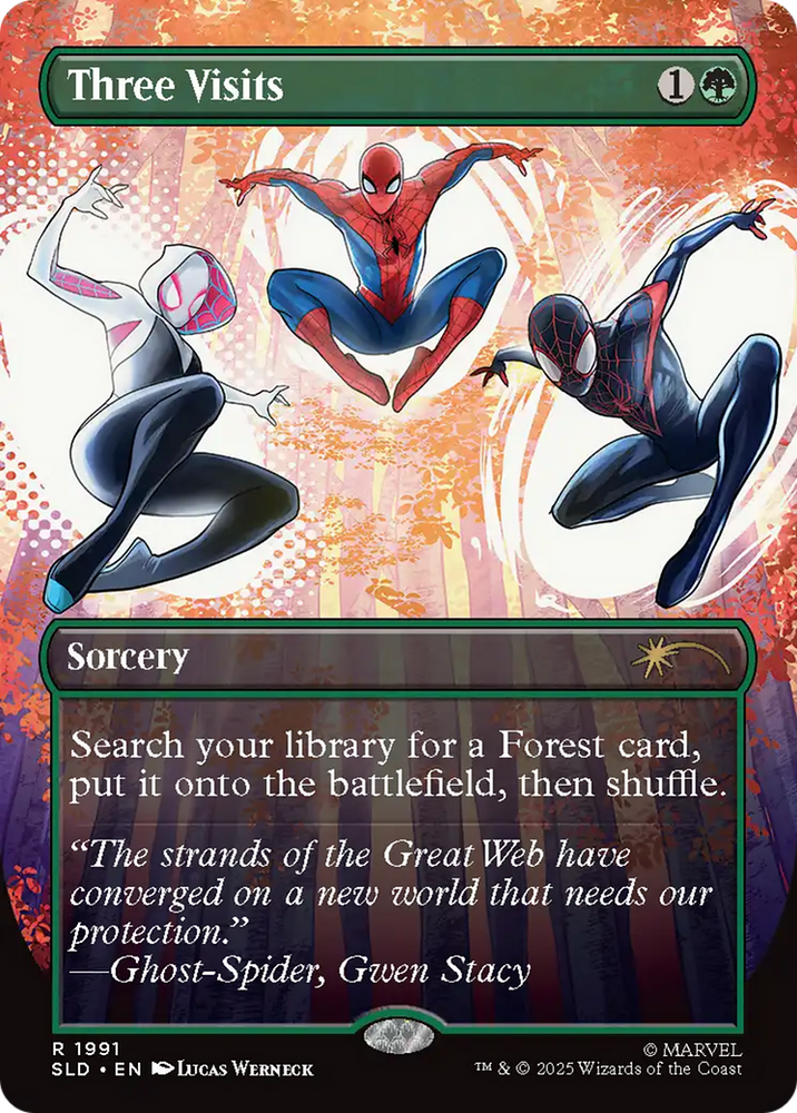 Three Visits [Secret Lair Drop Series] Magic: The Gathering