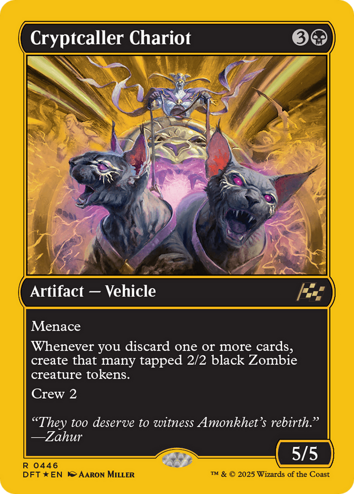 Cryptcaller Chariot (First-Place Foil) [Aetherdrift] Magic: The Gathering