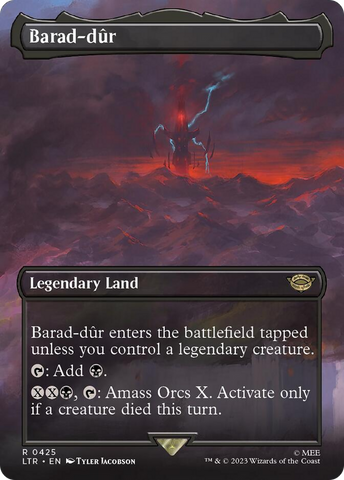 Barad-dur (Borderless Alternate Art) (425) [The Lord of the Rings: Tales of Middle-Earth] Magic: The Gathering