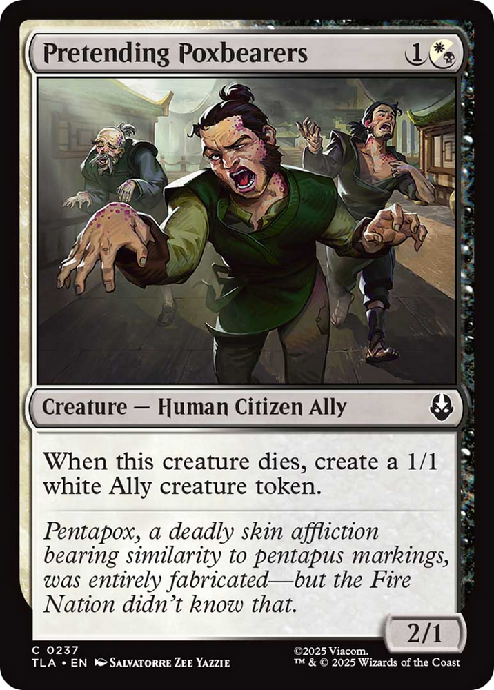 Pretending Poxbearers [Avatar: The Last Airbender] Magic: The Gathering