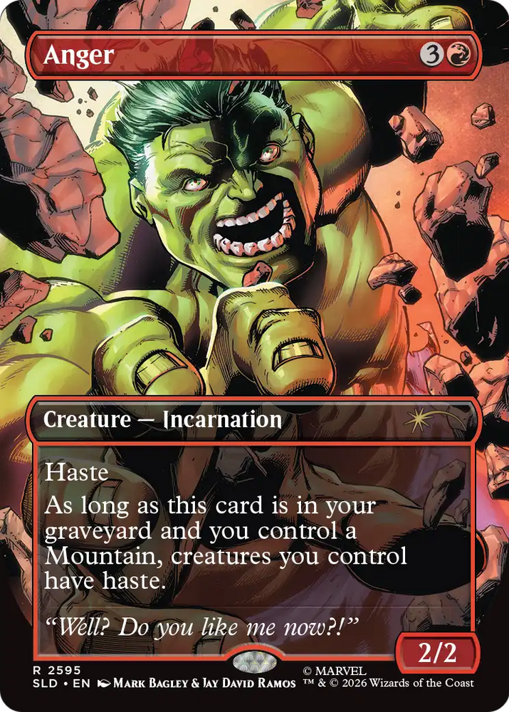 Anger (2595) [Secret Lair Drop Series] Magic: The Gathering