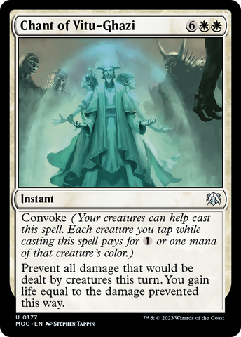 Chant of Vitu-Ghazi [March of the Machine Commander] Magic: The Gathering