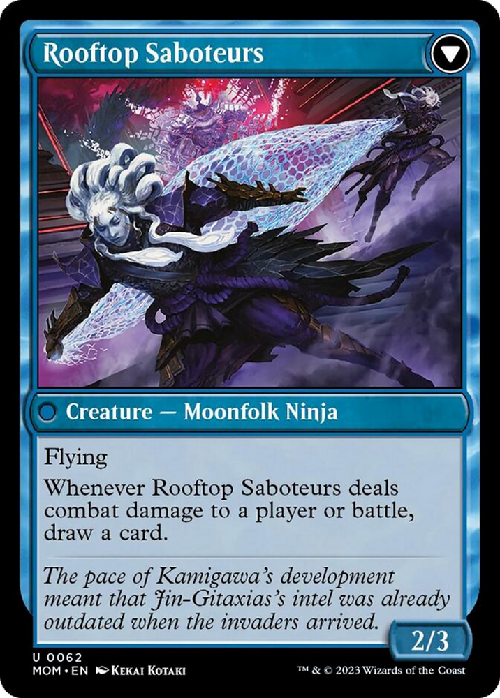 Invasion of Kamigawa // Rooftop Saboteurs [March of the Machine] Magic: The Gathering
