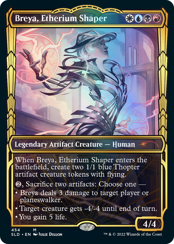 Breya, Etherium Shaper (Showcase Gilded Foil) [Secret Lair Drop Series] Magic: The Gathering