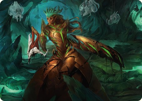 Glissa Sunslayer Art Card [Phyrexia: All Will Be One Art Series] Magic: The Gathering