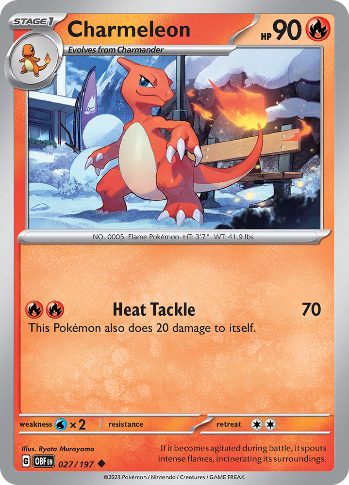 Charmeleon (027/197) [Scarlet & Violet: Obsidian Flames] Pokémon