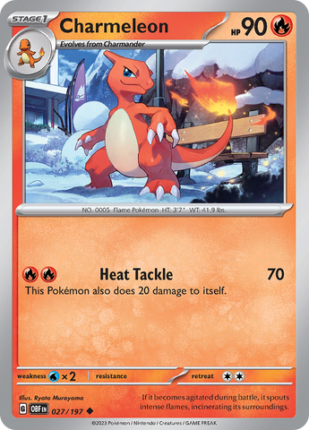 Charmeleon (027/197) [Scarlet & Violet: Obsidian Flames] Pokémon