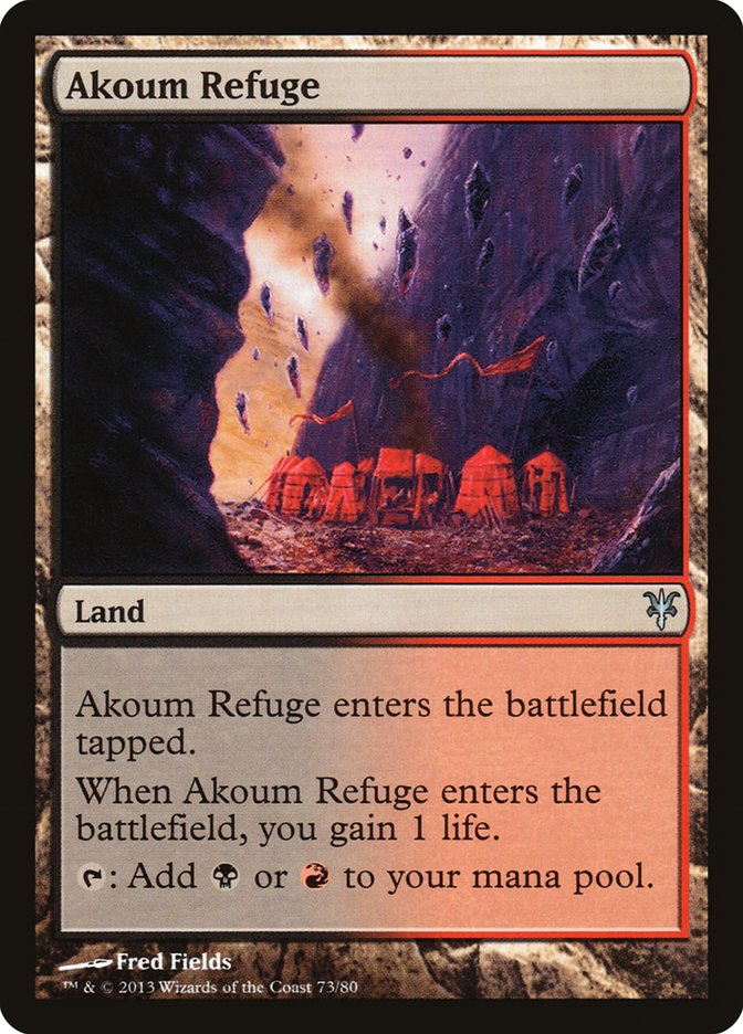 Akoum Refuge [Duel Decks: Sorin vs. Tibalt] Magic: The Gathering