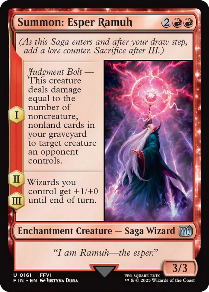 Summon: Esper Ramuh [FINAL FANTASY] Magic: The Gathering