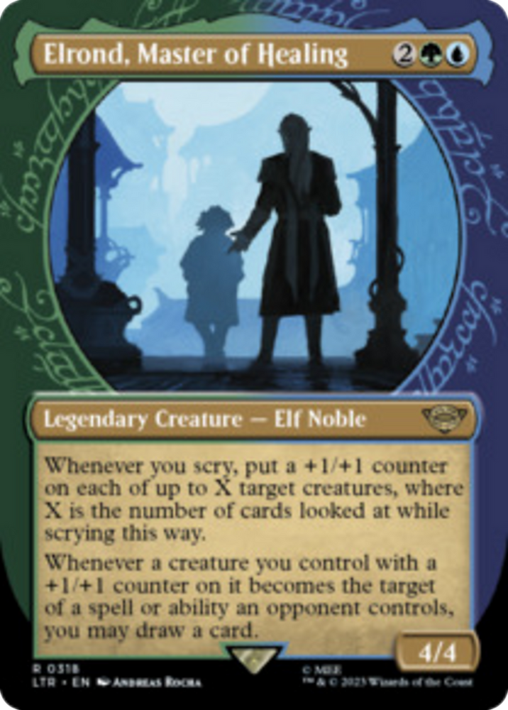 Elrond, Master of Healing (Showcase Ring Frame) [The Lord of the Rings: Tales of Middle-Earth] Magic: The Gathering