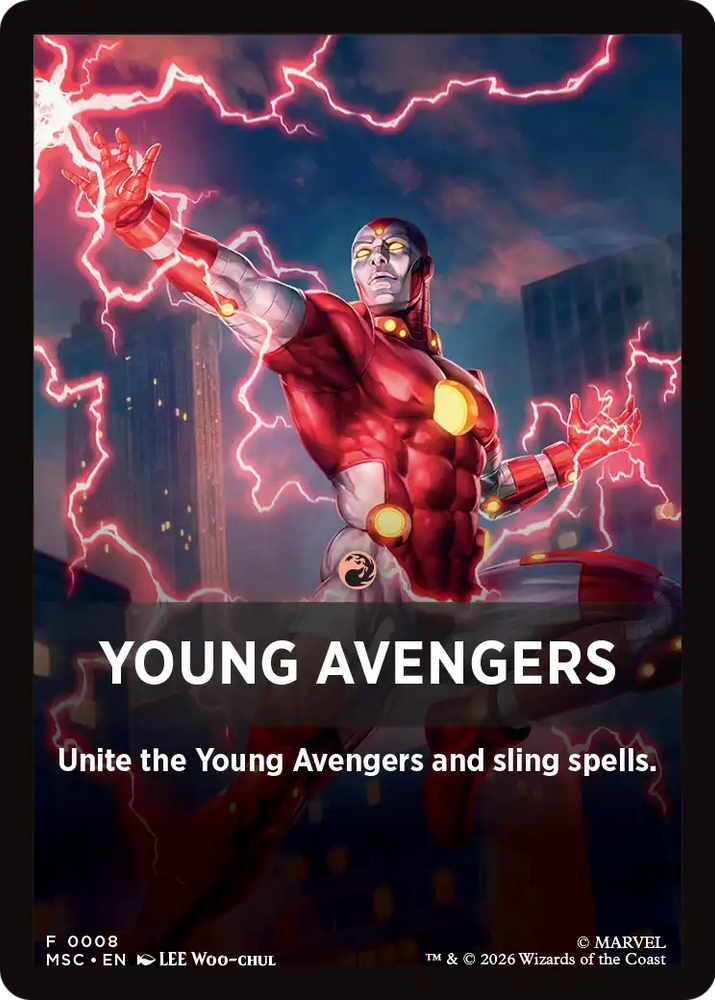 Young Avengers Theme Card (0008) [Marvel Super Heroes Commander] Magic: The Gathering