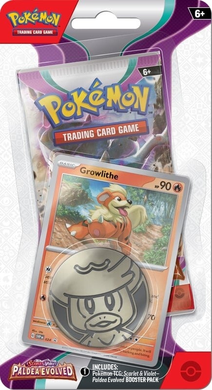 Scarlet & Violet: Paldea Evolved - Single Pack Blister (Growlithe) Pokémon