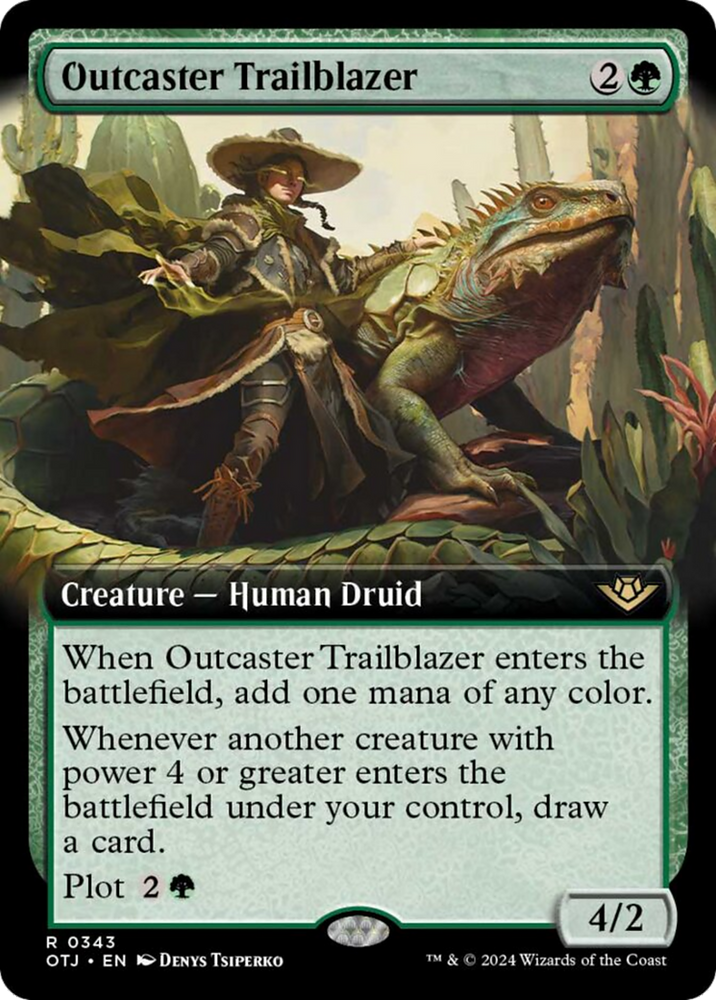 Outcaster Trailblazer (Extended Art) [Outlaws of Thunder Junction] Magic: The Gathering
