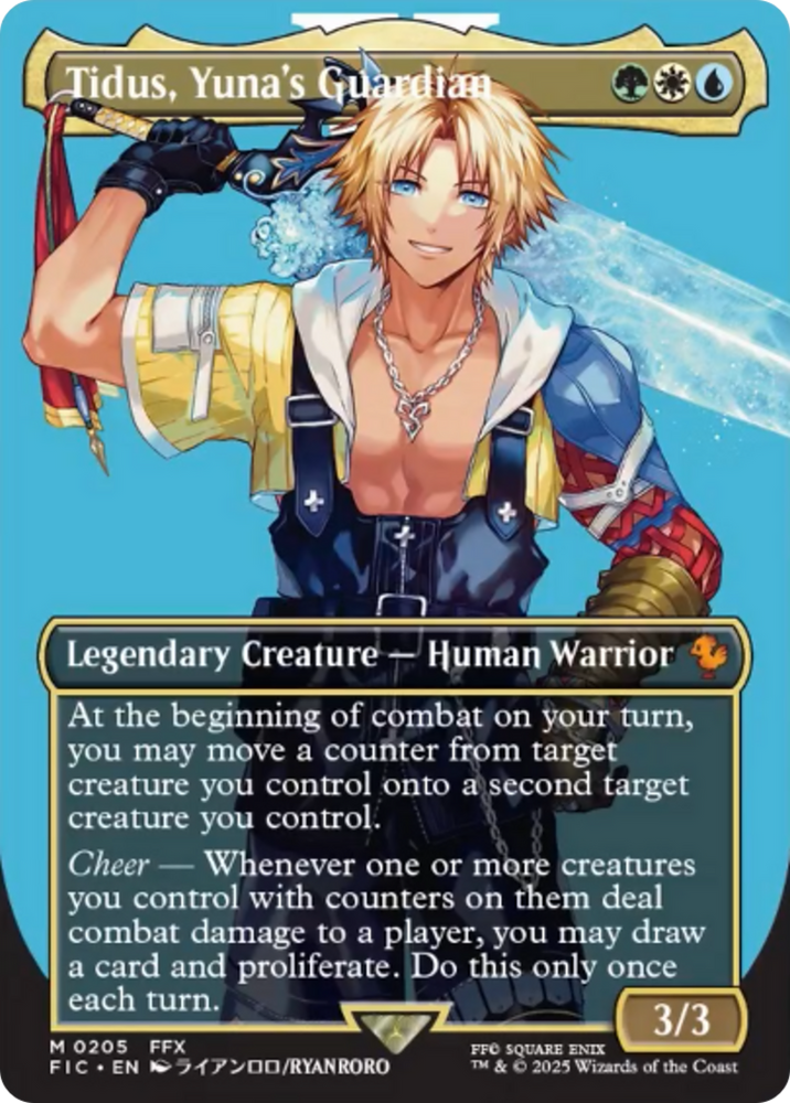 Tidus, Yuna's Guardian (Borderless) [FINAL FANTASY Commander] Magic: The Gathering