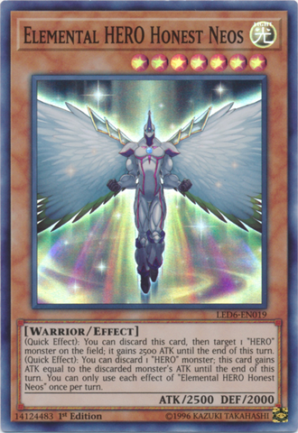 Elemental Hero Honest Neos [LED6-EN019] Super Rare Yu-Gi-Oh!