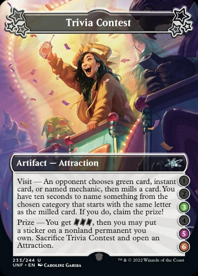 Trivia Contest (3-5-6) [Unfinity] Magic: The Gathering