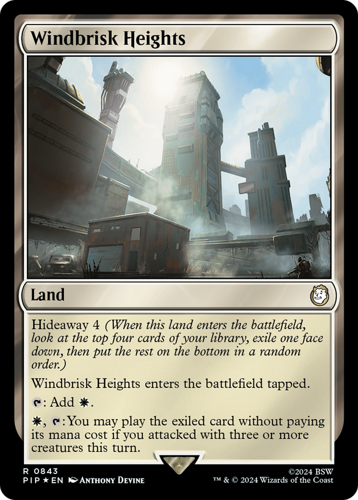 Windbrisk Heights (Surge Foil) [Fallout] Magic: The Gathering