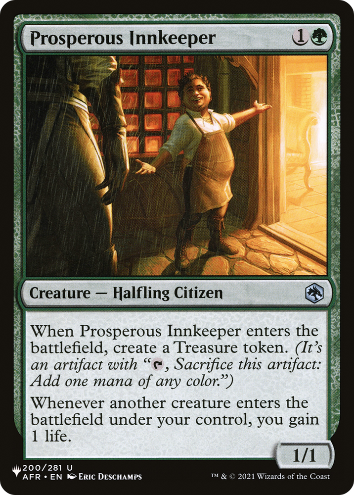 Prosperous Innkeeper [The List] Magic: The Gathering