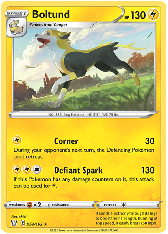 Boltund (053/163) [Sword & Shield: Battle Styles] Pokémon