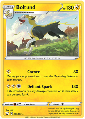 Boltund (053/163) [Sword & Shield: Battle Styles] Pokémon