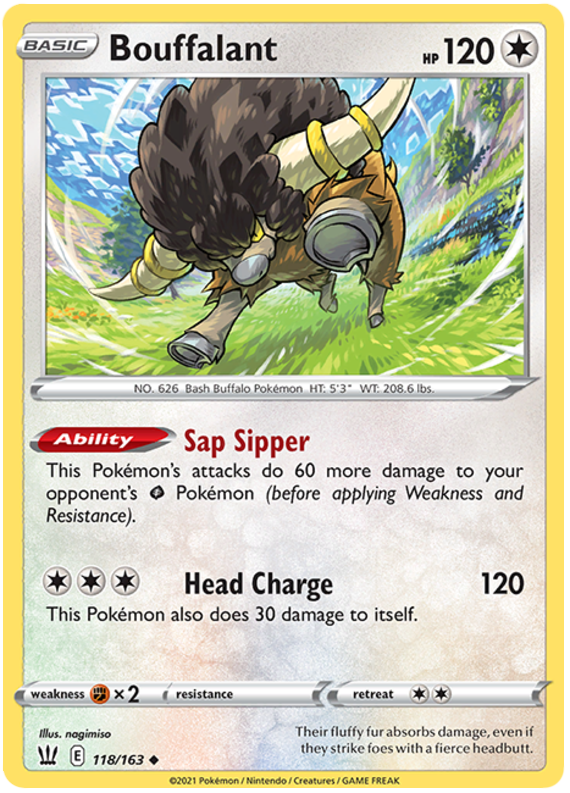 Bouffalant (118/163) [Sword & Shield: Battle Styles] Pokémon