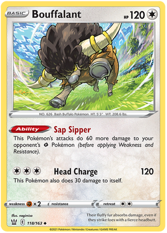 Bouffalant (118/163) [Sword & Shield: Battle Styles] Pokémon