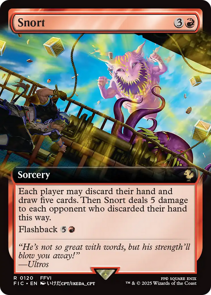 Snort (Extended Art) [FINAL FANTASY Commander] Magic: The Gathering