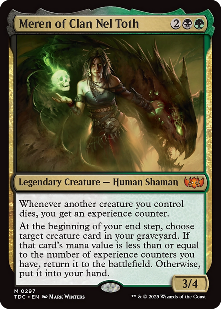 Meren of Clan Nel Toth [Tarkir: Dragonstorm Commander] Magic: The Gathering