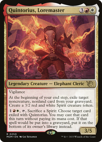 Quintorius, Loremaster [March of the Machine] Magic: The Gathering